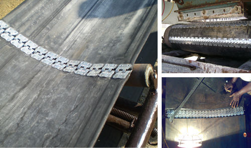 Screw conveyor belt fastener